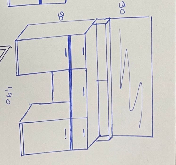 Камод с зеркалом.