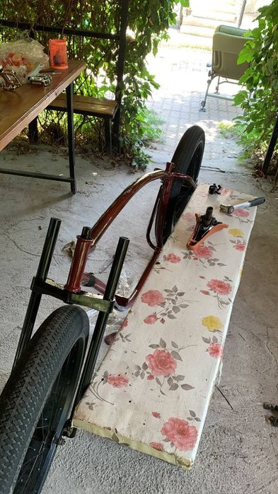 Велосипед, велочоппер, круизер, проект