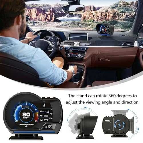 OBD2 + GPS дигитален HUD скоростомер за кола