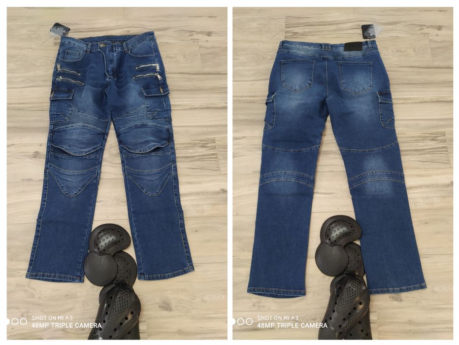 Pantaloni blugi moto