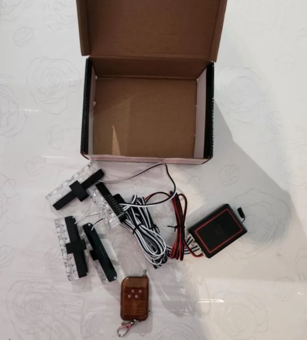 Stroboscoape rosu albastru