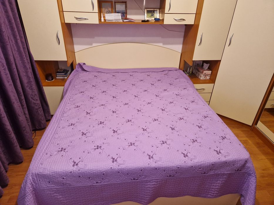 Pat dublu cu saltea relaxa 160/190