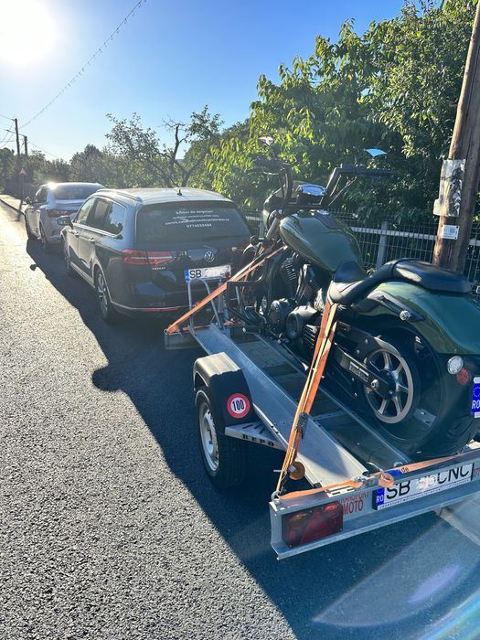 Închiriez remorca motociclete , platforma de inchiriat Tractari moto