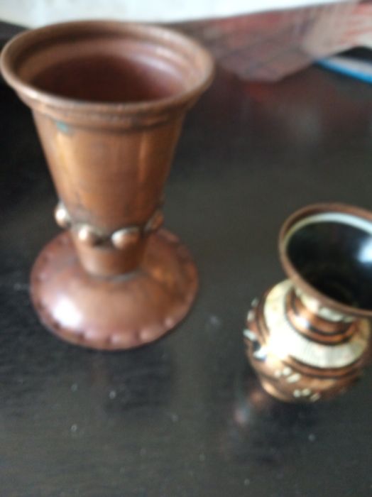 Медни  джезвета, чаши, пепелници, вази, свещници, пана/подноси