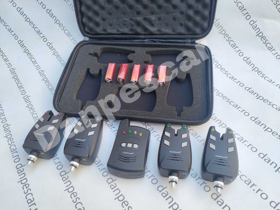 Set 4 Avertizori cu Statie Wind Blade 4 culori Mufa Jack si penar M526