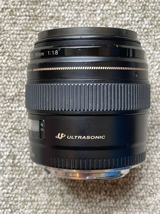 Обектив Canon EF 85mm f 1.8, Канон и UV филтър Kenko