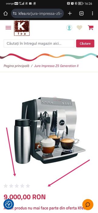 Espresor/ espresorul/ expresor automat Jura impressa Z5 full Chrome