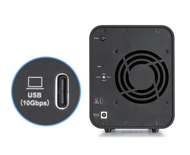 TerraMaster D2-320 - внешний накопитель (RAID) на 2 диска.