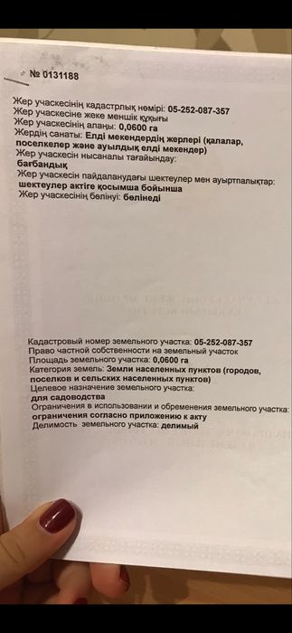 Продам участок 6 соток