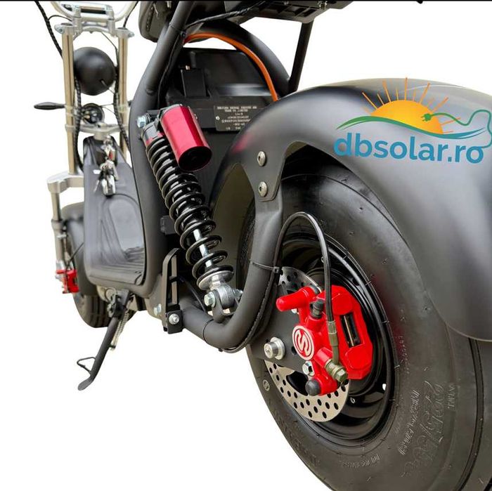 Scuter electric chopper 1500W 20Ah Fara Permis CIV RAR inclus Lithium 25km/h capacitate 180kg