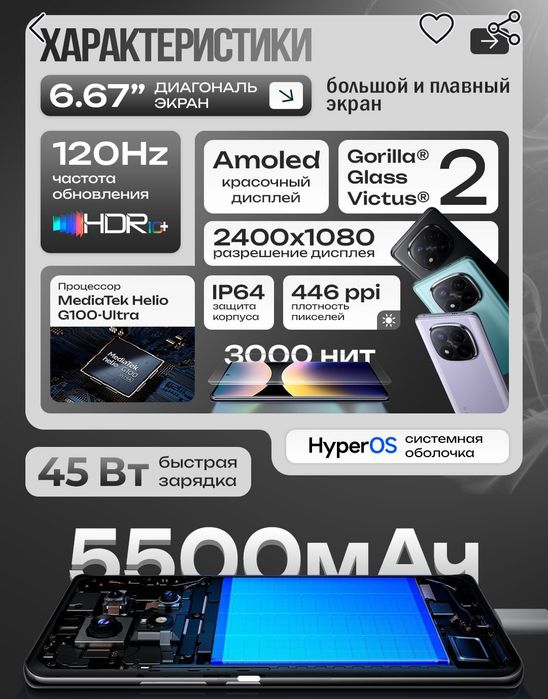 Redmi not 14pro yangi 8/256