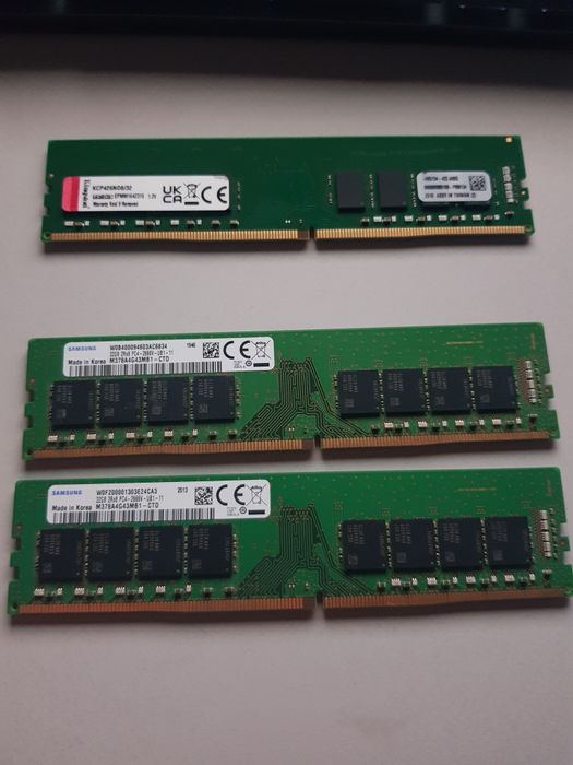 2x RAM 32GB DDR4 PC Memorie RAM 32GB DDR4 3200MHz (PC) (+1 X 2666MHz)