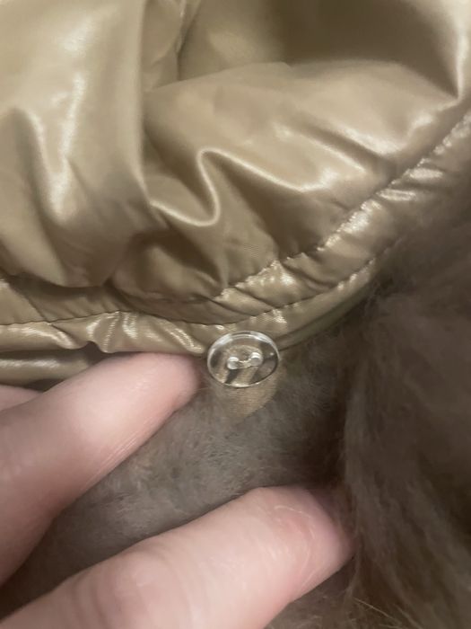 Geaca cu puf si blana naturala