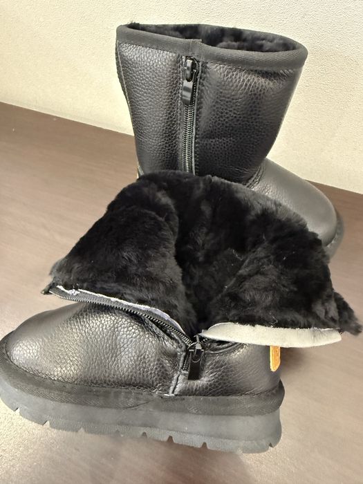 Детские кожанные угги