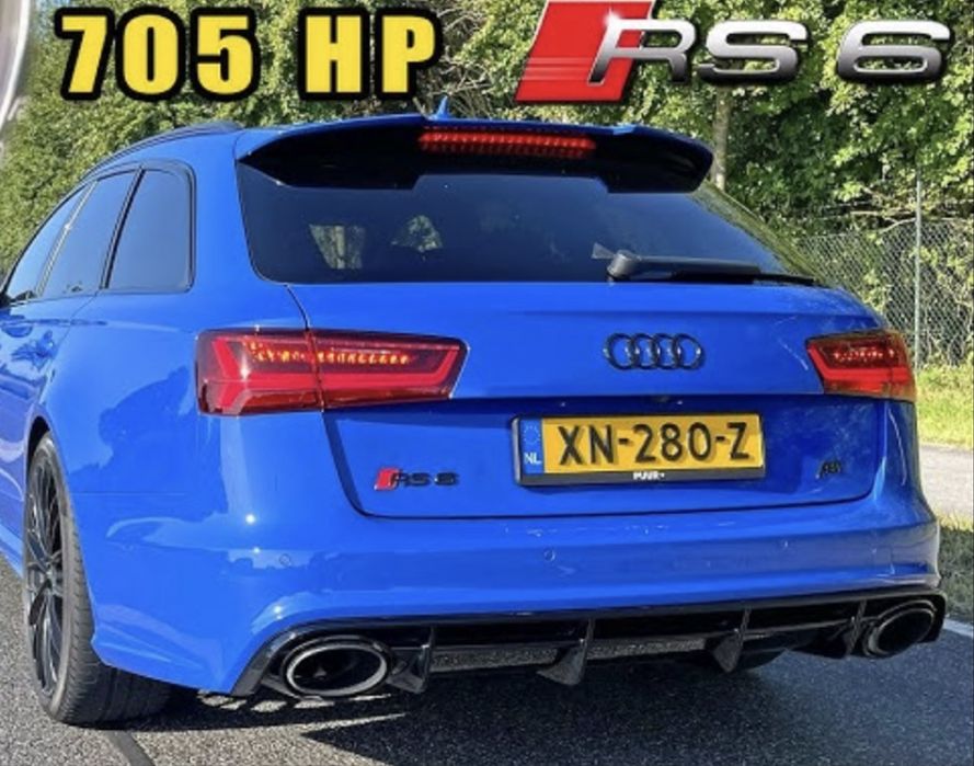 Предна и Задна броня Ауди RS 6 комби карбонов лип(сполер)Audi RS6 A6 S6 C7 4G9807521