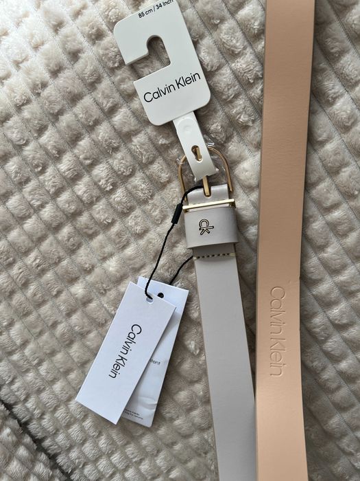 Calvin Klein Оригинален дамски колан естествена кожа  85см НОВ