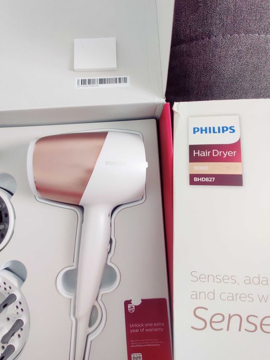 Uscator de par Philips Prestige BHD827/00, Senzor SenseIQ