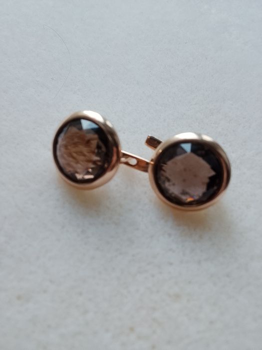 Серьги 585* раухтопаз