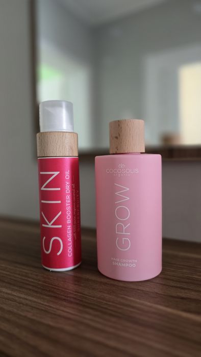 Cocosolis шампоан за растеж hair и масло за стягане на тялото skin