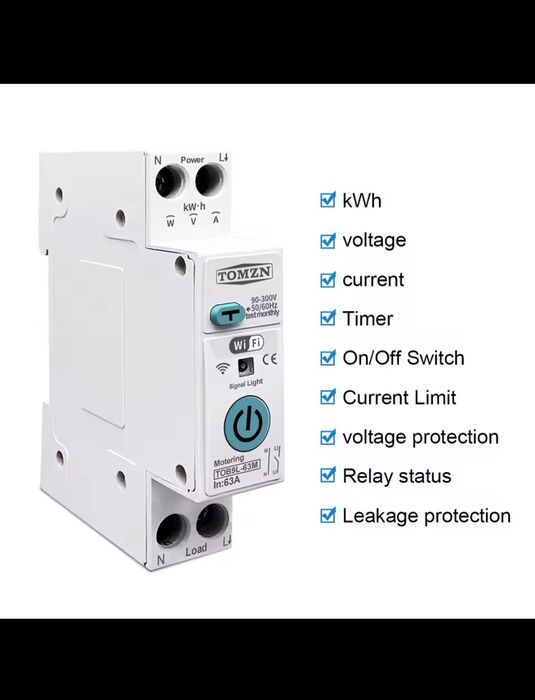 Смарт прекъсвач tomzn с много функции + ДТЗ