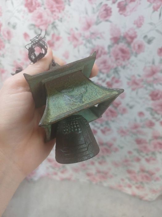 Vintage Японска чугунена камбана/вятърна камбанка
