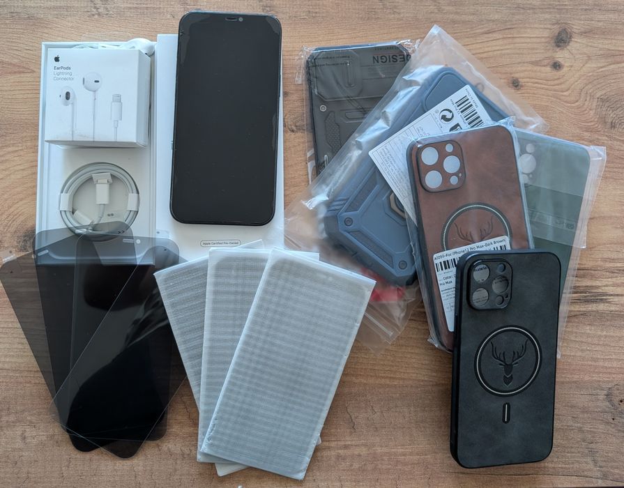 [КАТО НОВ] iPhone 12 Pro Max 256gb Pacific Blue