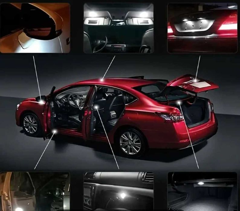 42 бр интериорни LED крушки подходящи за всеки автомобил