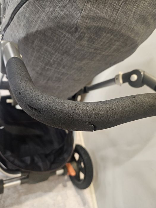 Carucior Stokke Trailz gri cadru+scaun sport