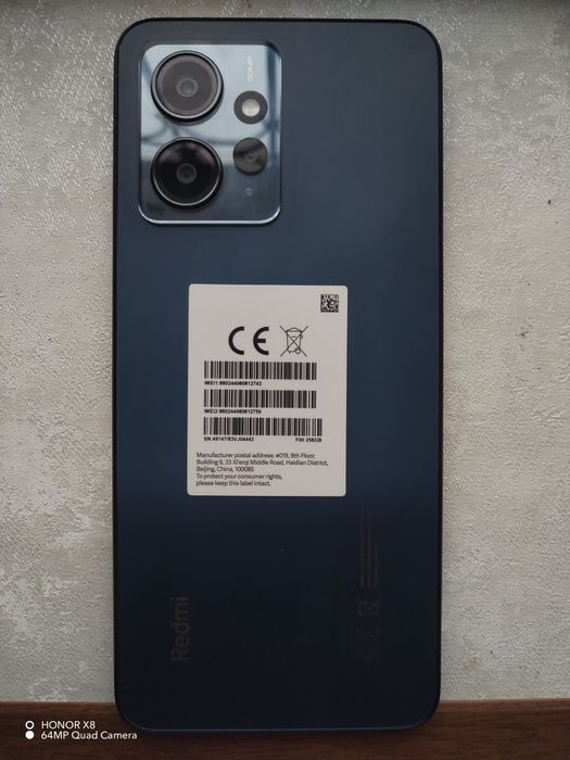 Xiaomi redmi note 12 8/256 yangi telefon 1 yillik garantiyasi ham bor