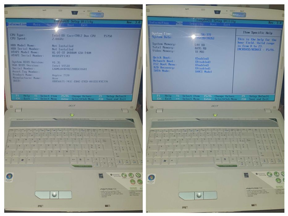 Laptop Notebook mare de 17 inch ca nou bateria tine mult cu incarcator