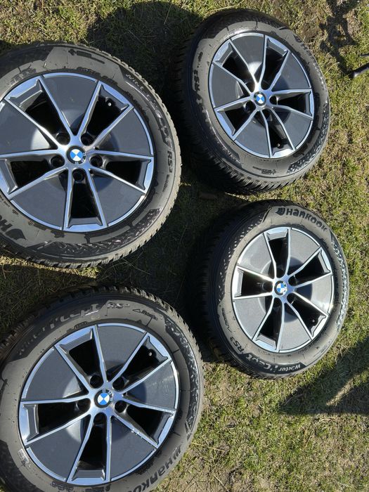 Jante BMW, R16 echipate cu cauciucuri de Iarna+senzoeri de presiune