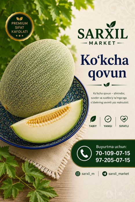 Ko‘kcha qovun jizzah yerlaridan