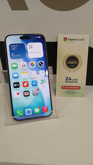 iPhone 16 Pro Max 256Gb [Ag24 Harlau B.45031]Garantie 2 ani!