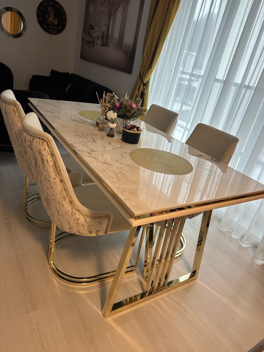 Masa de dining moderna tip marmura