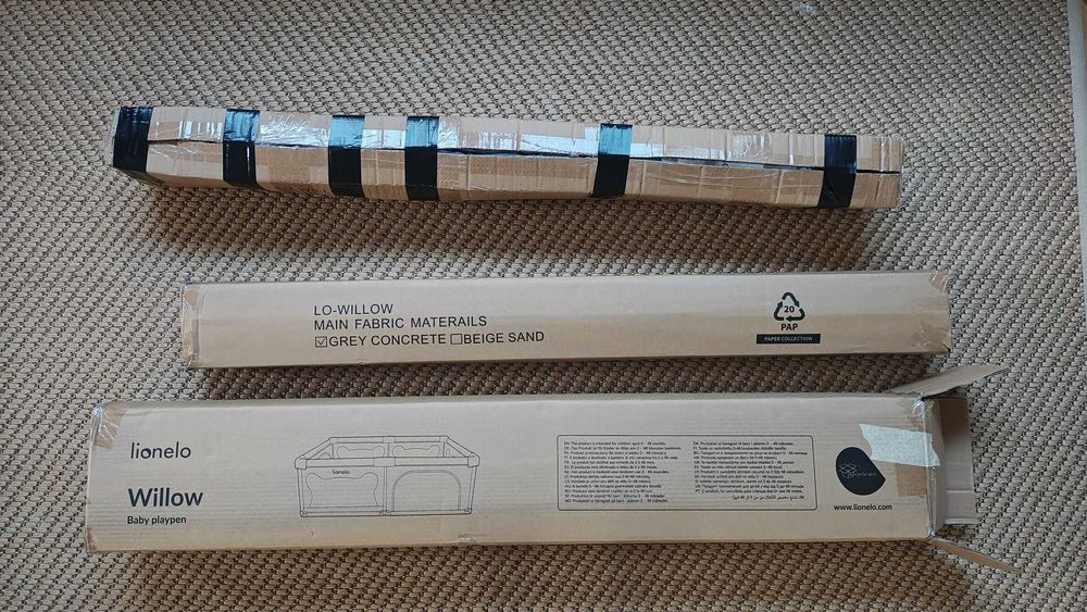 Tarc de joaca copii Lionelo Willow 127 x 187 cm, ca nou