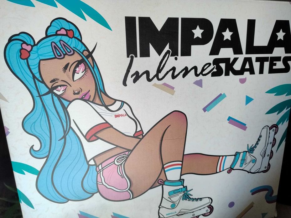 Role Impala Lightspeed Inline - Alb/Aqua - Mărimea 37 - Cutie Originală