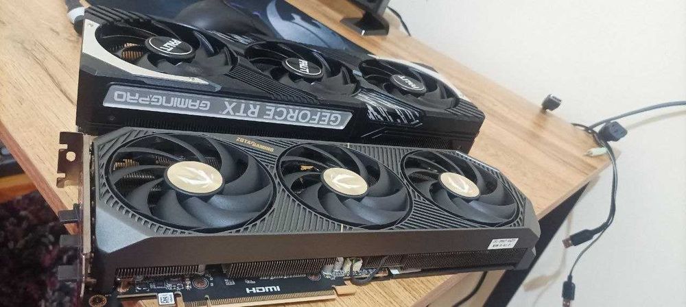 Видеокарты: ZOTAC GAMING RTX 5070 SOLID, Palit RTX4070 Ti GamingPro OC