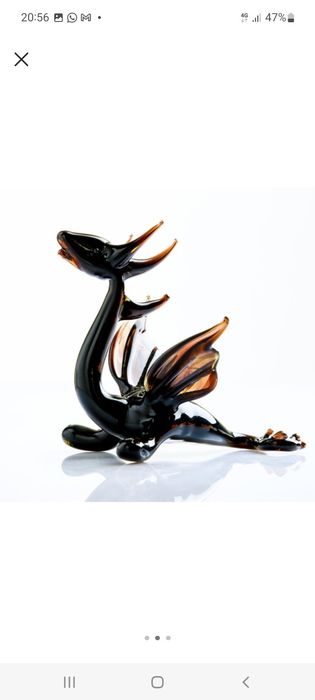 Стеклянные фигурки дракон..Питерский  завоб