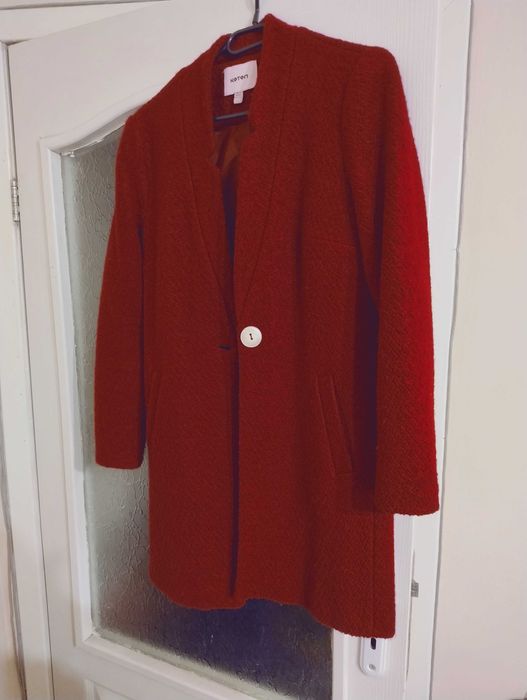 Палто 34 номер, вълна 50 %, яке Timeout бордо