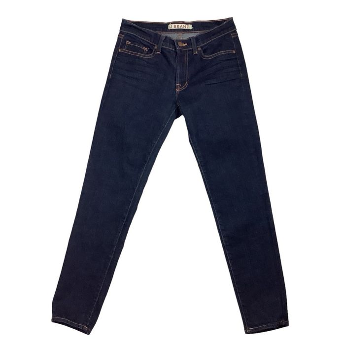 синие скинни джинсы американской марки JBrand