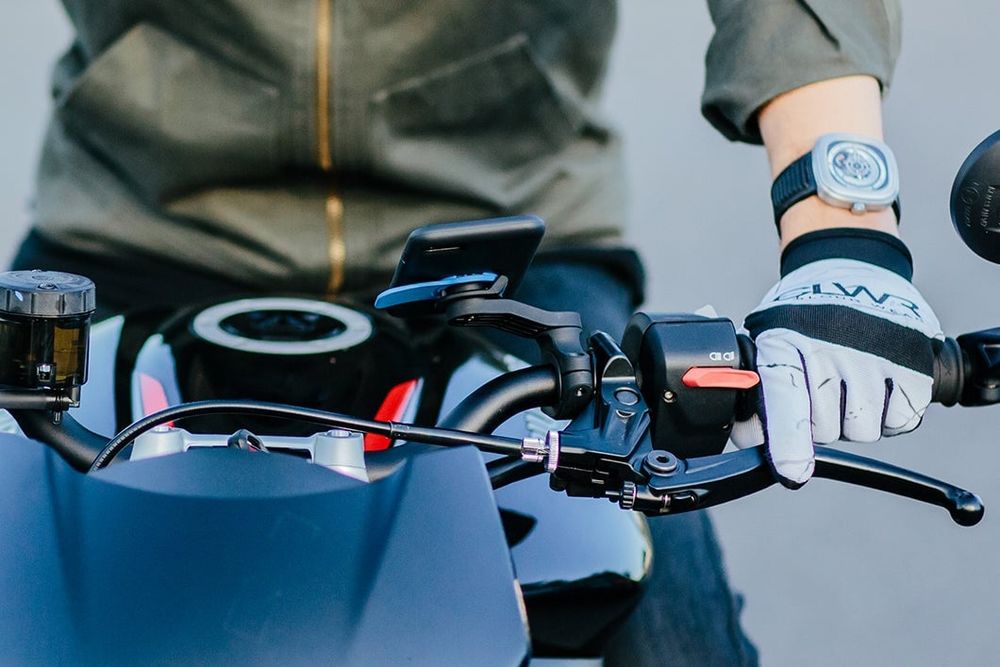 Suport Telefon ghidon moto/bicicletă + amortizor vibrații gratis