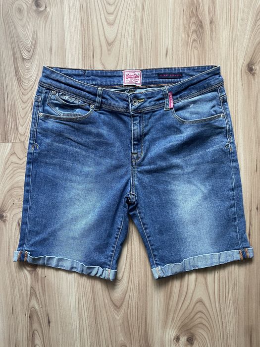 SUPERDRY skinny Bermuda/дамски къси дънки W32