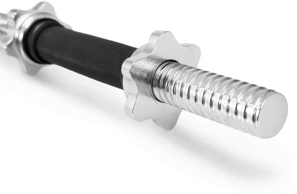 Къс Лост за Дъмбел ø28 мм - 35 см, Гумирана Дръжка за Дъмбел