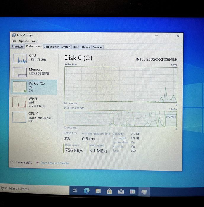 Лаптоп Lenovo ThinkPad 13, Intel Core i3 7100U, 8GB ram