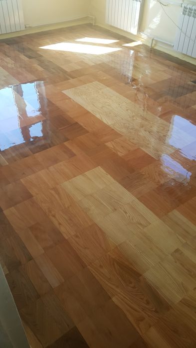 Настил паркета и деревянных полов. Шлифовка на 220v