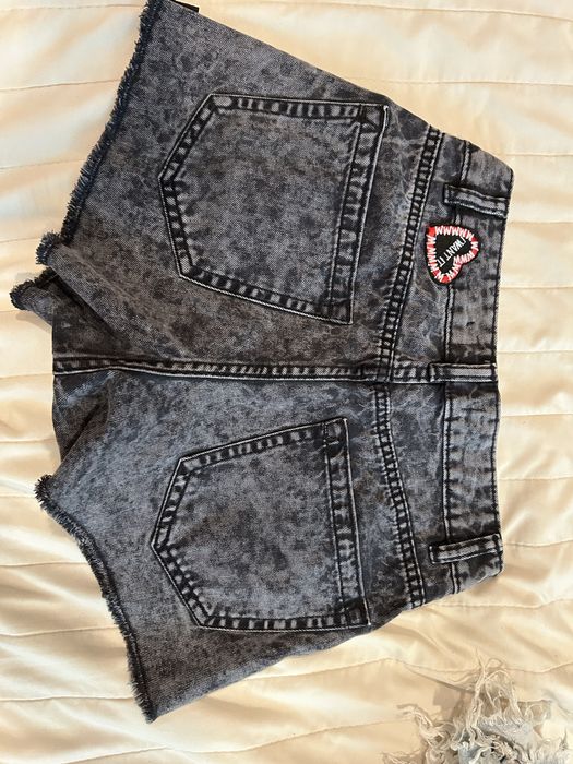 Сиви дънкови къси гащи