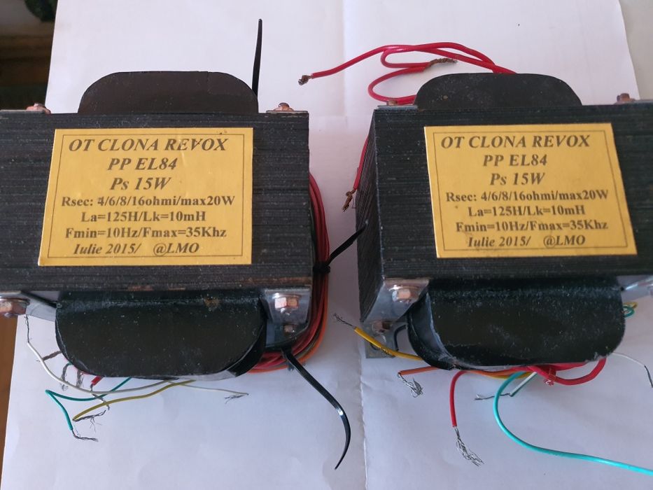 Transformatoare de iesire pentru clona Studer S52 pp el84