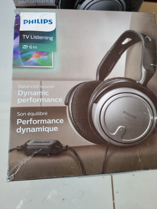 Casti Audio Over-Ear Philips, SHP2500, cu fir 6 m, Negru Gri