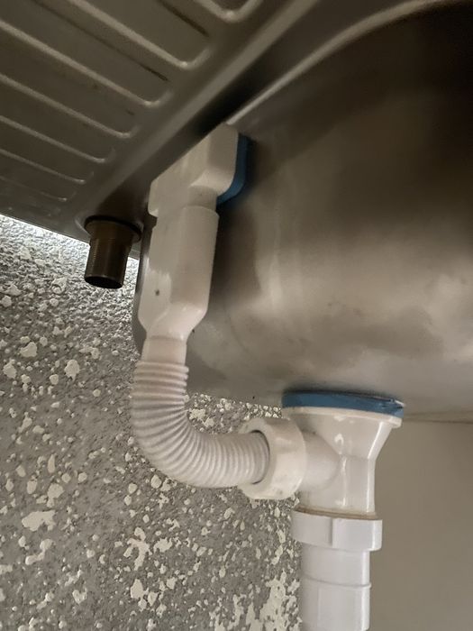 Mască+chiuvetă inox+baterie extensibilă