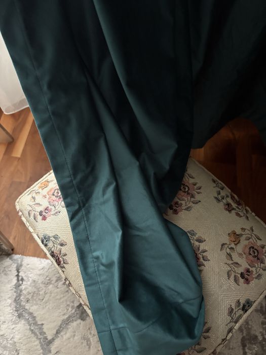 Draperie verde din catifea